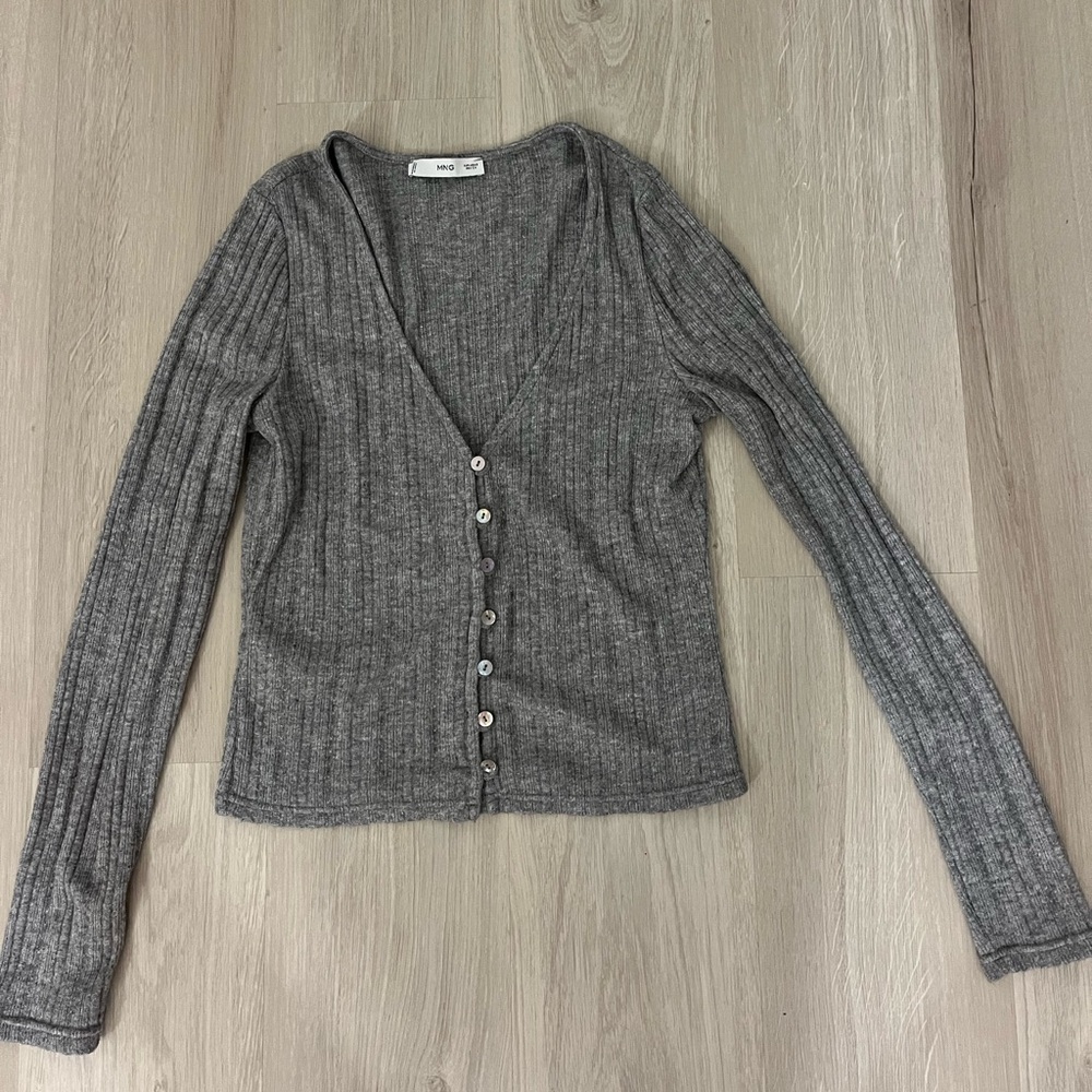 Mango grey cardigan